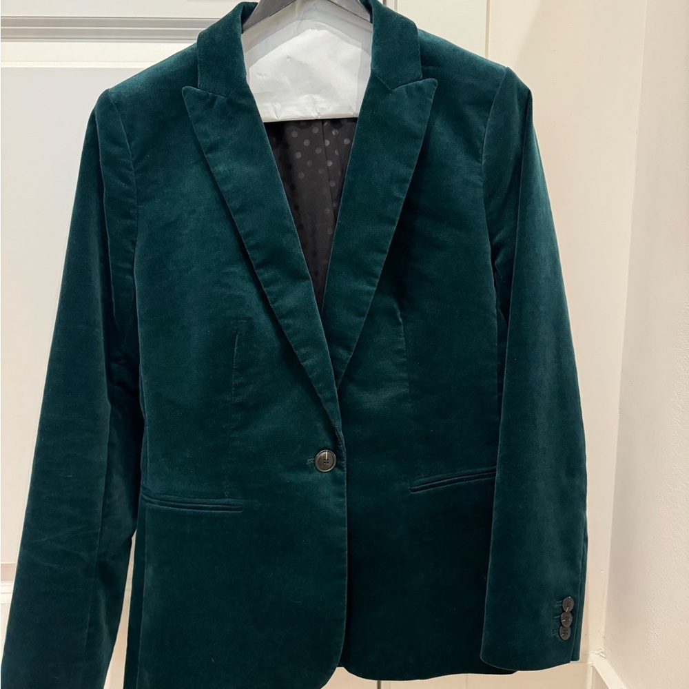 JCrew teal green blazer